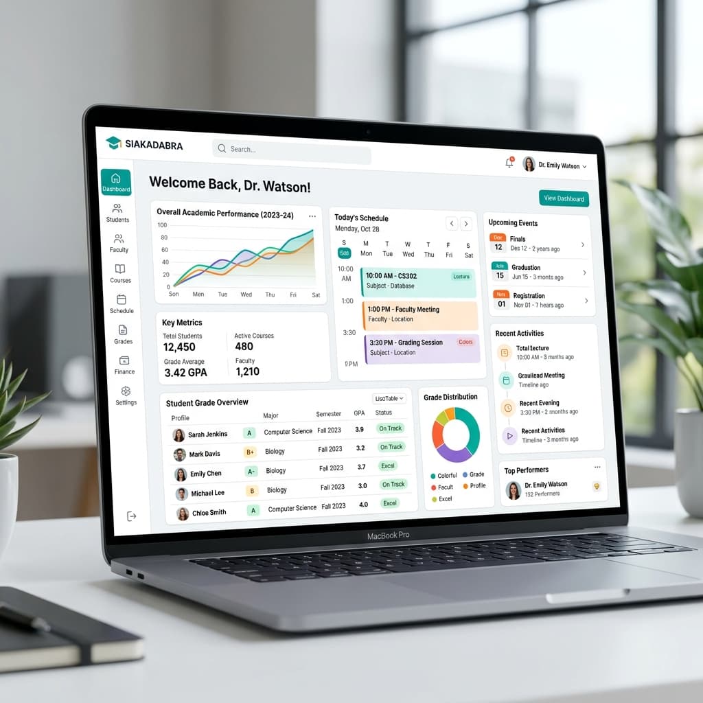 SIAKADABRA Dashboard Mockup
